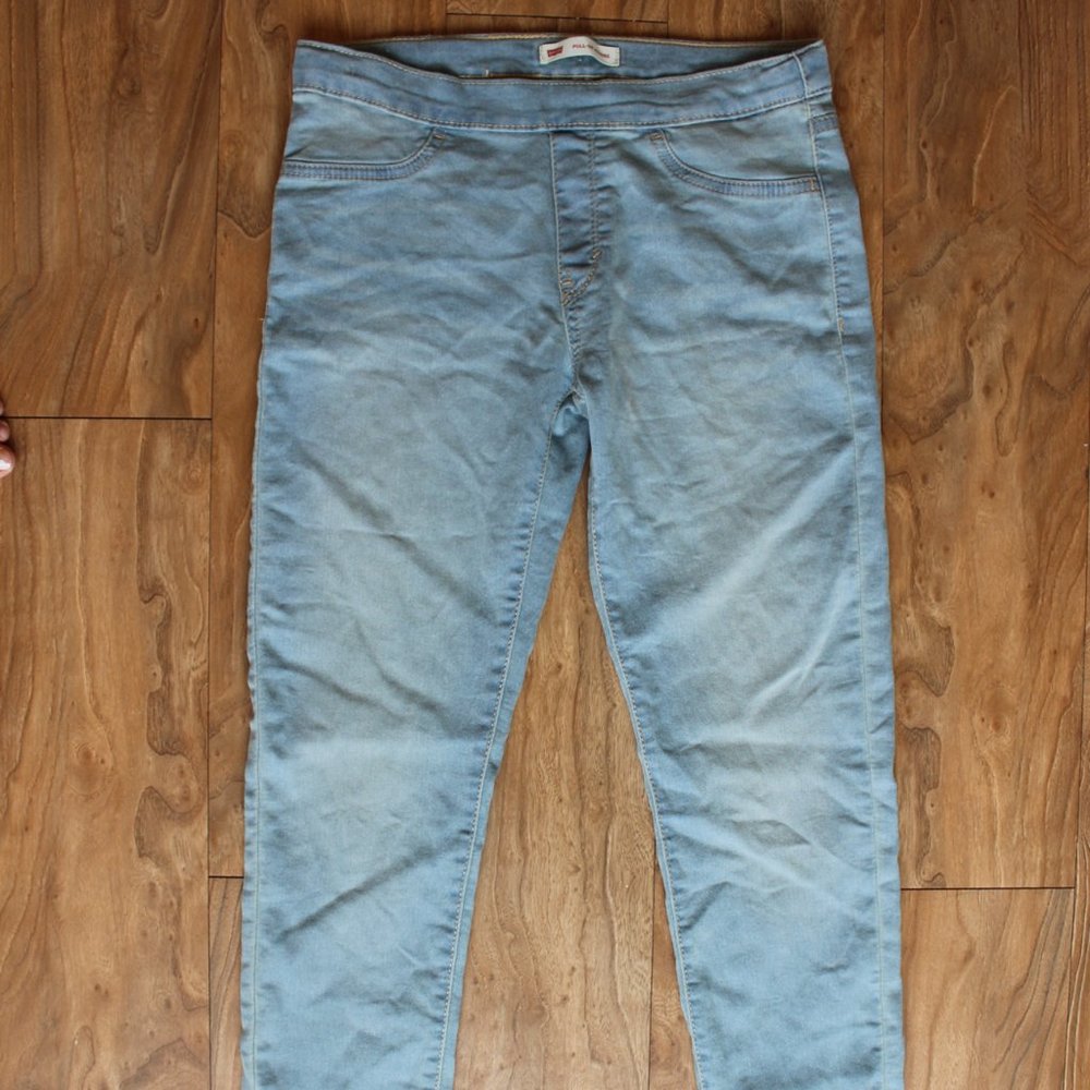 LEVI'S WOMENS PULL-ON LEGGING SIZE 14R BLUE PULL-ON JEGGING